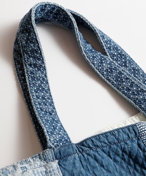 FDMTL(ファンダメンタル)の「FDMTL/ファンダメンタル/BORO PATCHWORK TOTE BAG LARGE(トートバッグ・メンズ・ブルー/その他4・FREE/F)」の4枚目の写真