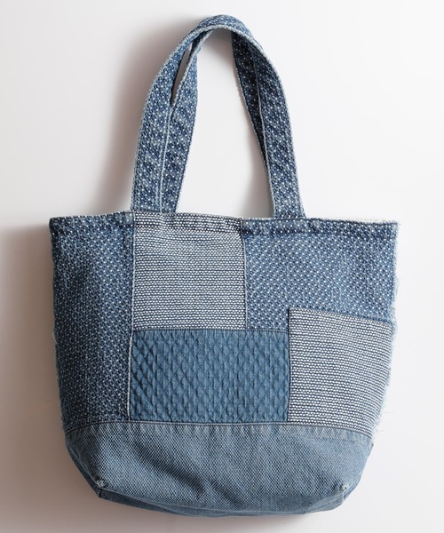 FDMTL(ファンダメンタル)の「FDMTL/ファンダメンタル/BORO PATCHWORK TOTE BAG LARGE(トートバッグ・メンズ・ブルー/その他4・FREE/F)」の5枚目の写真