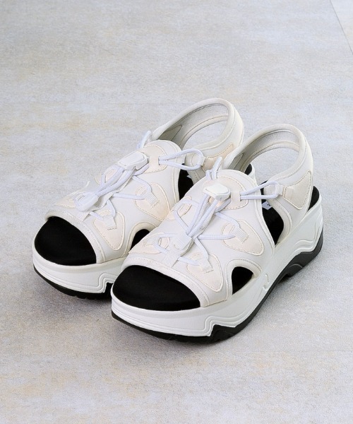 attagirl（アタガール）の「厚底スニーカーソールサンダル（サンダル・レディース・ホワイト/ブラック/グレー・LL/S/M/L）」の16枚目の写真
