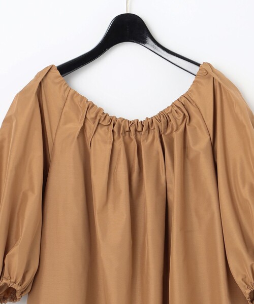 GRACE CLASS（グレースクラス）の「タフタボリュームトップ（Tシャツ/カットソー・レディース・ブラック/キャメル・36）」の10枚目の写真