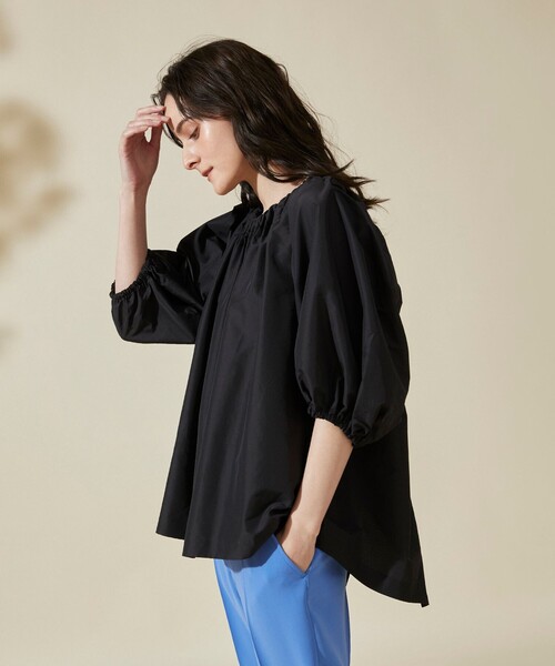 GRACE CLASS（グレースクラス）の「タフタボリュームトップ（Tシャツ/カットソー・レディース・ブラック/キャメル・36）」の17枚目の写真