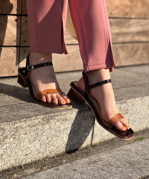 Chez toi(シェトワ)の「ワンストラップサンダル(サンダル・レディース・ブラック/ブラウン/アイボリー・S/M/L)」の3枚目の写真