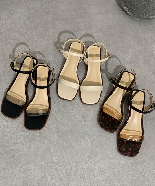 Chez toi(シェトワ)の「ワンストラップサンダル(サンダル・レディース・ブラック/ブラウン/アイボリー・S/M/L)」の4枚目の写真