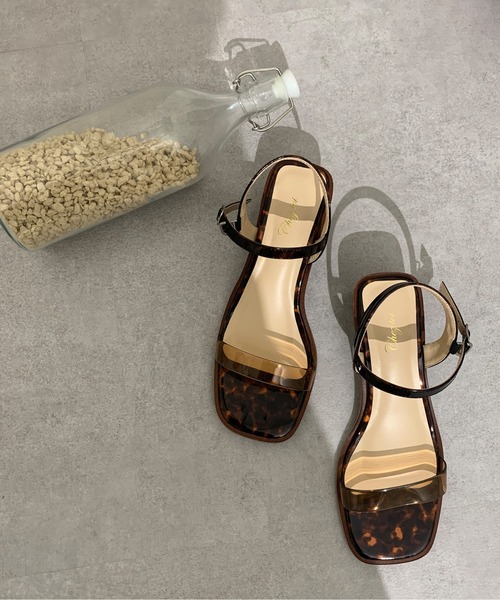 Chez toi(シェトワ)の「ワンストラップサンダル(サンダル・レディース・ブラック/ブラウン/アイボリー・S/M/L)」の13枚目の写真