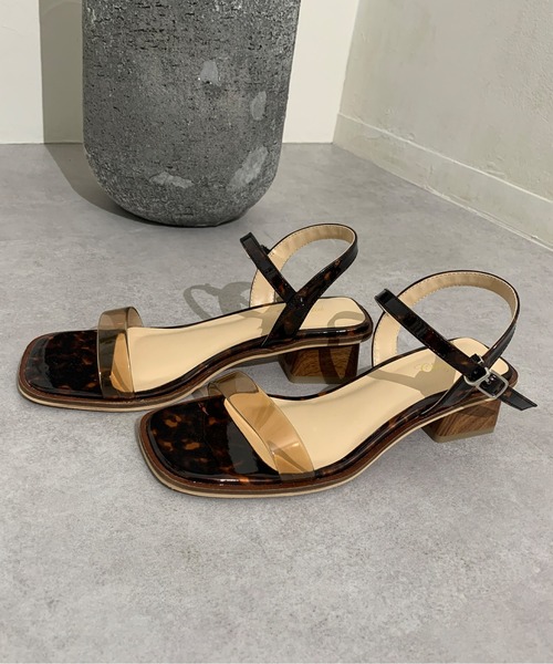 Chez toi(シェトワ)の「ワンストラップサンダル(サンダル・レディース・ブラック/ブラウン/アイボリー・S/M/L)」の15枚目の写真