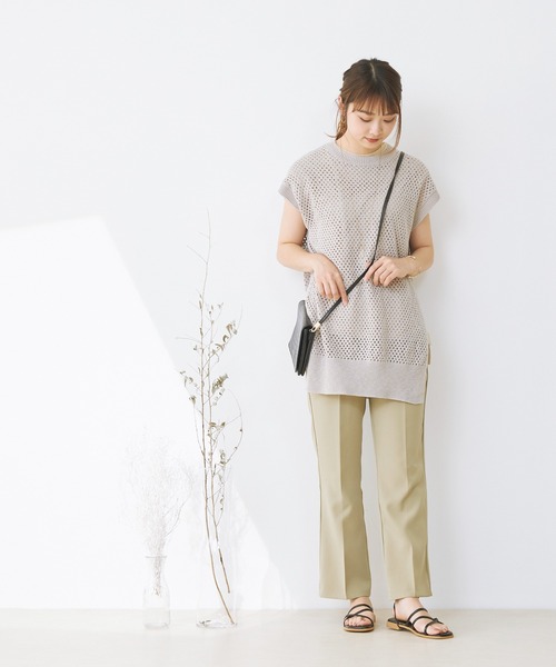 menue（メヌエ）の「巻き付けストラップ フラットヒール サンダル（サンダル・レディース・ブラック/イエロー/アイボリー/キャメル・LL/3L/S/M/L/XS）」の6枚目の写真