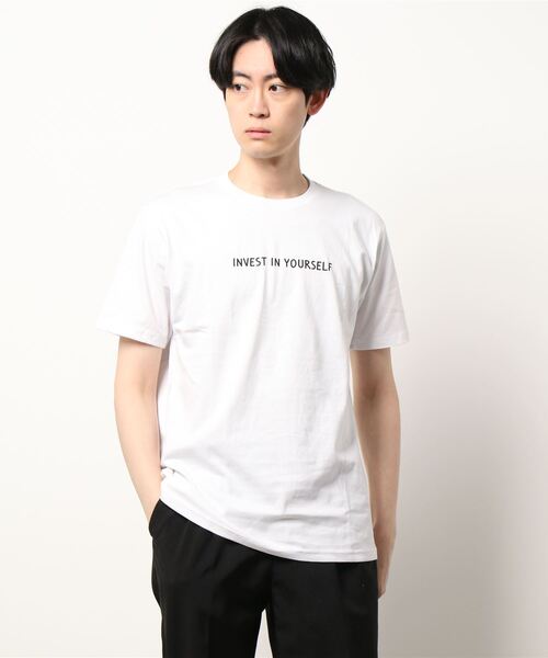 STYLEBLOCK(スタイルブロック)の「半袖ロゴプリントTシャツ(Tシャツ/カットソー・メンズ・ホワイト/ブラック/ベージュ/サックスブルー/ホワイト系その他/ブラック系その他/ベージュ系その他/ブルー系その他/ヘザーチャコール/ホワイト系その他2/ホワイト系その他3/ホワイト系その他4/ブラック系その他2/ブラック系その他3/ベージュ系その他2・M/LL/L)」の4枚目の写真