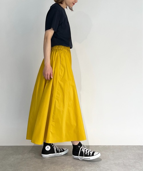 PICCIN（ピッチン）の「フロッキープリントロゴTシャツ（Tシャツ/カットソー・レディース・グレイッシュベージュ/オフホワイト/ネイビー/ライトグリーン・M）」の22枚目の写真