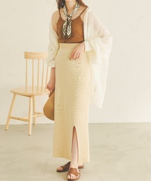 Ambre Neige | フロントスリットナロースカート／【WEB/EC限定商品】(スカート)