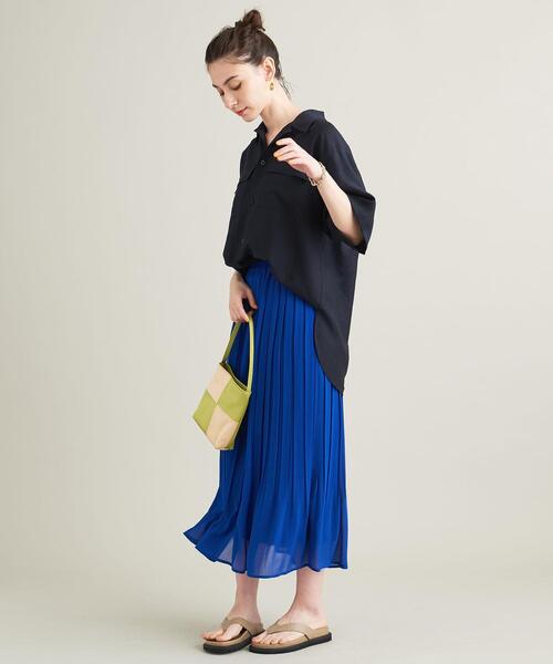 BEAUTY&YOUTH UNITED ARROWS(ビューティーアンドユースユナイテッドアローズ)の「BY ツイル ポケット ショートスリーブ シャツ -ウォッシャブル-(シャツ/ブラウス・レディース・ネイビー/ケリー/ナチュラル・FREE)」の19枚目の写真