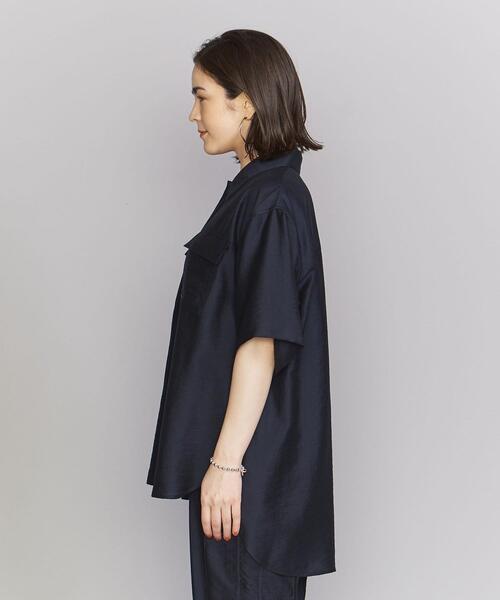 BEAUTY&YOUTH UNITED ARROWS(ビューティーアンドユースユナイテッドアローズ)の「BY ツイル ポケット ショートスリーブ シャツ -ウォッシャブル-(シャツ/ブラウス・レディース・ネイビー/ケリー/ナチュラル・FREE)」の12枚目の写真