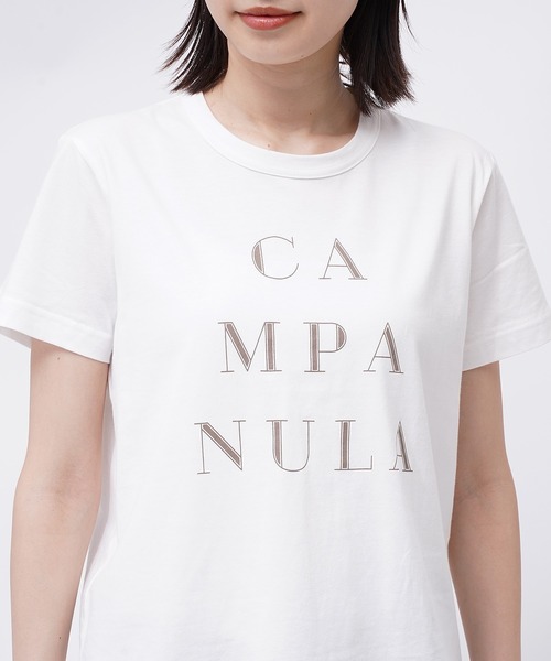 GRANDMA MAMA DAUGHTER(グランマママドーター)の「GRANDMA MAMA DAUGHTER / グランマ ママ ドーター Tシャツ カットソー ロゴT GC2213631 3633 KTC(Tシャツ/カットソー・レディース・ラベンダー/ベージュ/オフホワイト/ホワイト・1/2)」の21枚目の写真