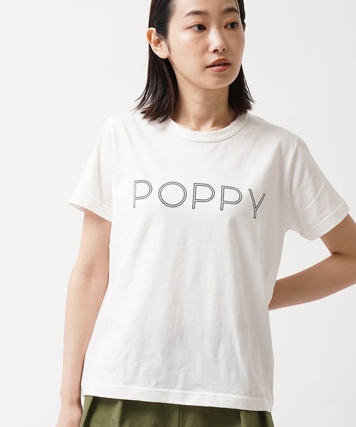 GRANDMA MAMA DAUGHTER(グランマママドーター)の「GRANDMA MAMA DAUGHTER / グランマ ママ ドーター Tシャツ カットソー ロゴT GC2213631 3633 KTC(Tシャツ/カットソー・レディース・ラベンダー/ベージュ/オフホワイト/ホワイト・1/2)」の10枚目の写真