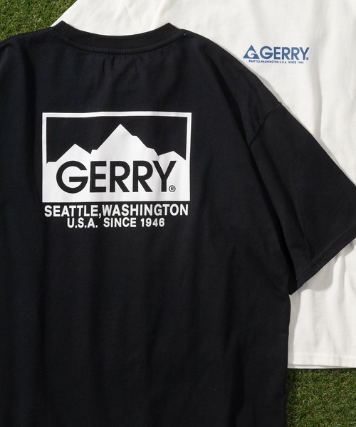 GERRY(ジェリー)の「【GERRY/ジェリー】バックプリント ブランドロゴプリント クルーネック半袖Tシャツ/ ワイドシルエット/ 【USAコットン】(Tシャツ/カットソー・メンズ・ホワイト/ブラック/グリーン/マルチ・M/L/XL)」の3枚目の写真