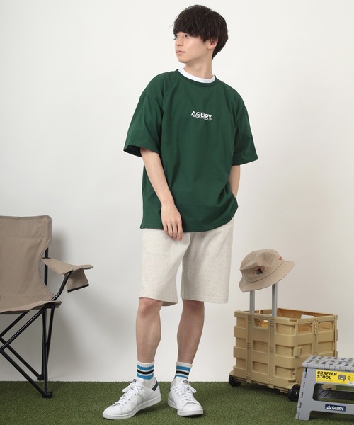 GERRY(ジェリー)の「【GERRY/ジェリー】バックプリント ブランドロゴプリント クルーネック半袖Tシャツ/ ワイドシルエット/ 【USAコットン】(Tシャツ/カットソー・メンズ・ホワイト/ブラック/グリーン/マルチ・M/L/XL)」の22枚目の写真