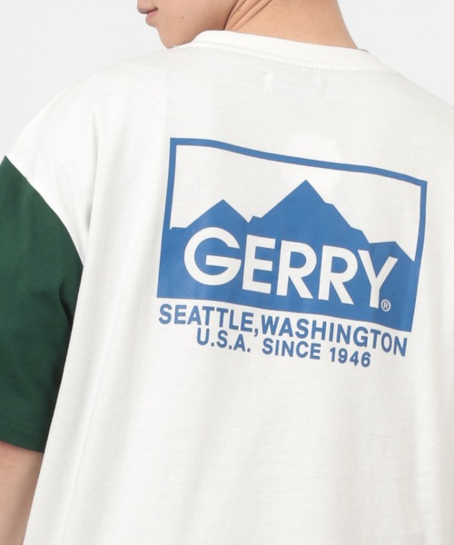 GERRY(ジェリー)の「【GERRY/ジェリー】バックプリント ブランドロゴプリント クルーネック半袖Tシャツ/ ワイドシルエット/ 【USAコットン】(Tシャツ/カットソー・メンズ・ホワイト/ブラック/グリーン/マルチ・M/L/XL)」の14枚目の写真