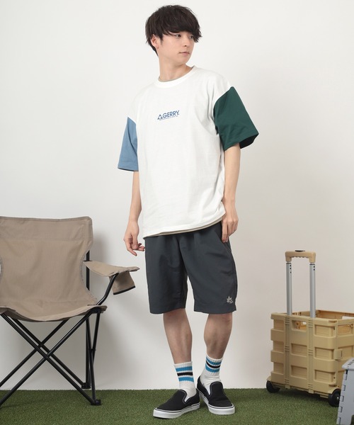 GERRY(ジェリー)の「【GERRY/ジェリー】バックプリント ブランドロゴプリント クルーネック半袖Tシャツ/ ワイドシルエット/ 【USAコットン】(Tシャツ/カットソー・メンズ・ホワイト/ブラック/グリーン/マルチ・M/L/XL)」の16枚目の写真
