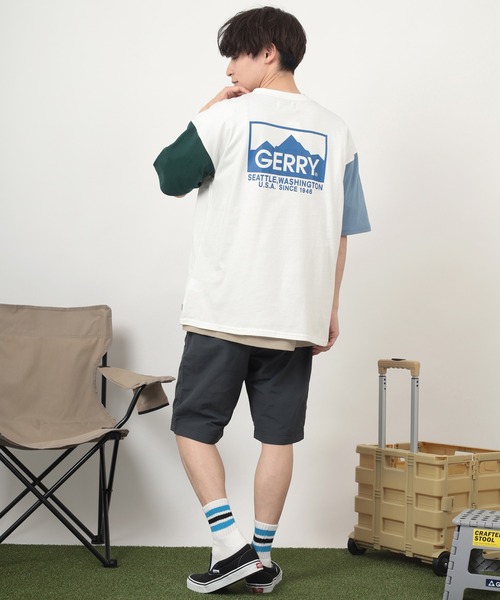 GERRY(ジェリー)の「【GERRY/ジェリー】バックプリント ブランドロゴプリント クルーネック半袖Tシャツ/ ワイドシルエット/ 【USAコットン】(Tシャツ/カットソー・メンズ・ホワイト/ブラック/グリーン/マルチ・M/L/XL)」の13枚目の写真