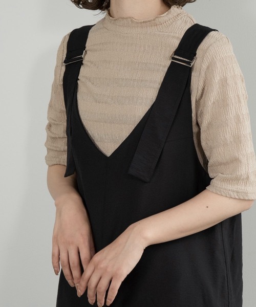 lawgy(ラウジー)の「mellow neck 2way tops(Tシャツ/カットソー・レディース・ベージュ/アイボリー・FREE)」の11枚目の写真