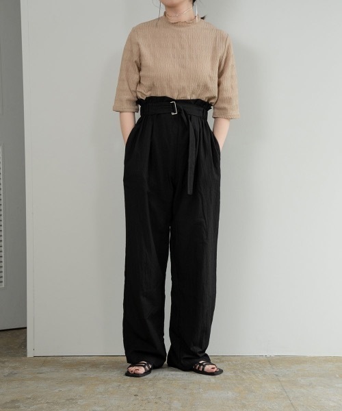 lawgy(ラウジー)の「mellow neck 2way tops(Tシャツ/カットソー・レディース・ベージュ/アイボリー・FREE)」の15枚目の写真