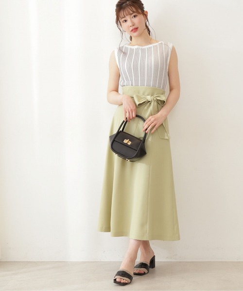 PROPORTION BODY DRESSING（プロポーションボディドレッシング）の「ハイウエストセミフレアスカート / 1212120511（スカート・レディース・イエロー/ブラウン/レッド・MEDIUM/SMALL）」の10枚目の写真