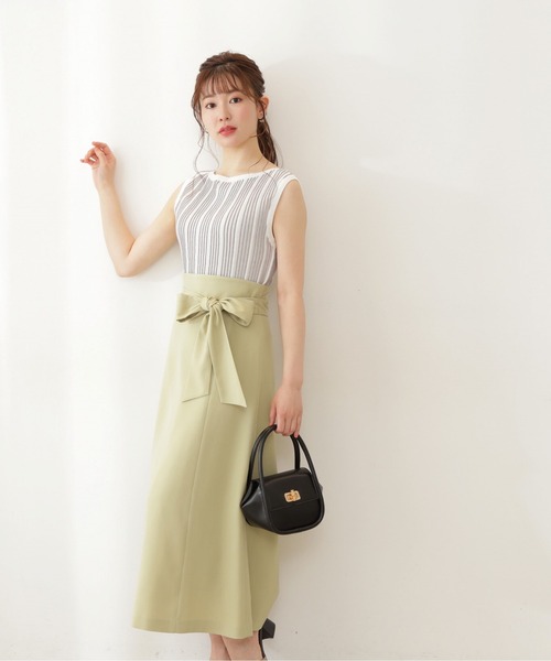 PROPORTION BODY DRESSING（プロポーションボディドレッシング）の「ハイウエストセミフレアスカート / 1212120511（スカート・レディース・イエロー/ブラウン/レッド・MEDIUM/SMALL）」の5枚目の写真