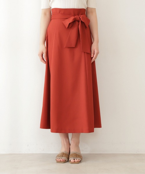 PROPORTION BODY DRESSING（プロポーションボディドレッシング）の「ハイウエストセミフレアスカート / 1212120511（スカート・レディース・イエロー/ブラウン/レッド・MEDIUM/SMALL）」の8枚目の写真