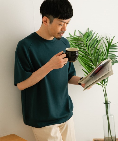 ITEMS URBANRESEARCH（アイテムズ アーバンリサーチ）の「半袖クルーネック ダンボールTシャツ（Tシャツ/カットソー・メンズ・グレー/ネイビー/ブルー・LARGE/MEDIUM）」の3枚目の写真