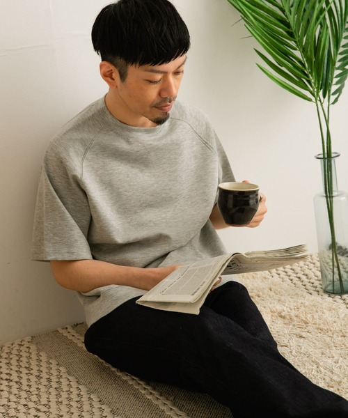 ITEMS URBANRESEARCH（アイテムズ アーバンリサーチ）の「半袖クルーネック ダンボールTシャツ（Tシャツ/カットソー・メンズ・グレー/ネイビー/ブルー・LARGE/MEDIUM）」の20枚目の写真