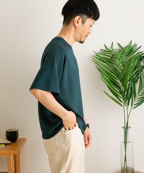 ITEMS URBANRESEARCH（アイテムズ アーバンリサーチ）の「半袖クルーネック ダンボールTシャツ（Tシャツ/カットソー・メンズ・グレー/ネイビー/ブルー・LARGE/MEDIUM）」の4枚目の写真
