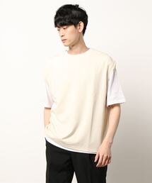 これだけでコーデ完成、ベストとTシャツ2点セット【BACK NUMBER】半袖ベストレイヤード