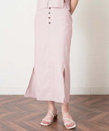 A de a.v.v | (SET UP対応）ストライプサイドスリットナロースカート(スカート)