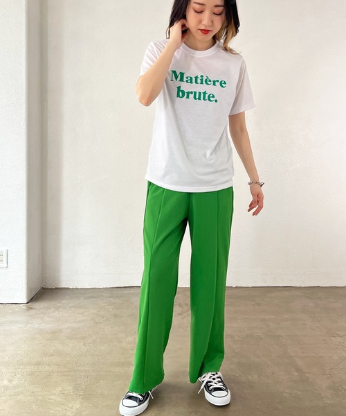 Shelly island（シェリーアイランド）の「ロゴプリントTシャツ（Tシャツ/カットソー・レディース・ホワイト/ブラック・FREE）」の21枚目の写真