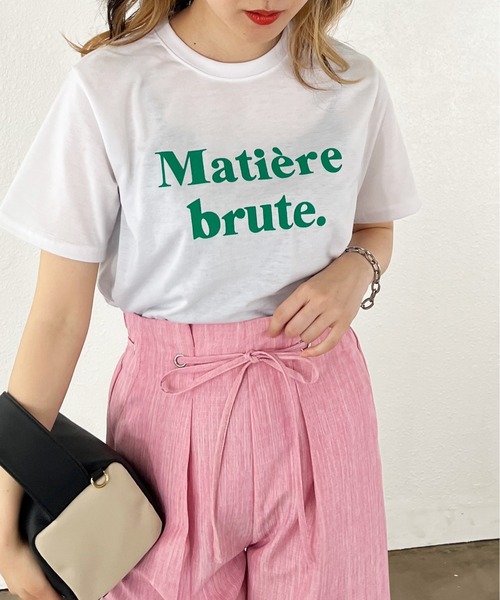 Shelly island（シェリーアイランド）の「ロゴプリントTシャツ（Tシャツ/カットソー・レディース・ホワイト/ブラック・FREE）」の18枚目の写真