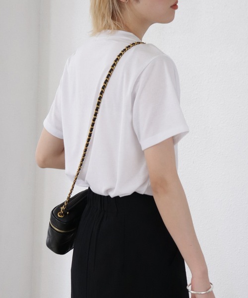 Shelly island（シェリーアイランド）の「ロゴプリントTシャツ（Tシャツ/カットソー・レディース・ホワイト/ブラック・FREE）」の16枚目の写真