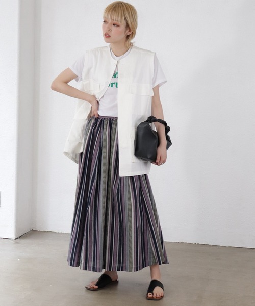 Shelly island（シェリーアイランド）の「ロゴプリントTシャツ（Tシャツ/カットソー・レディース・ホワイト/ブラック・FREE）」の10枚目の写真