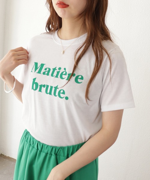 Shelly island（シェリーアイランド）の「ロゴプリントTシャツ（Tシャツ/カットソー・レディース・ホワイト/ブラック・FREE）」の14枚目の写真