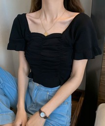 新品❤️ARCHIVIO ブラック 半袖セーター FREAK'S STORE ニット セーター ハンドステッチニット