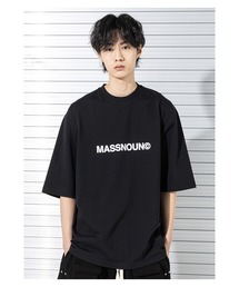 A'GEM/9 × .kom『MASSNOUN/マスノウン』C LOGO OVERSIZED T-SHIRTS/ベーシックロゴ オーバーサイズ半袖Tシャツ
