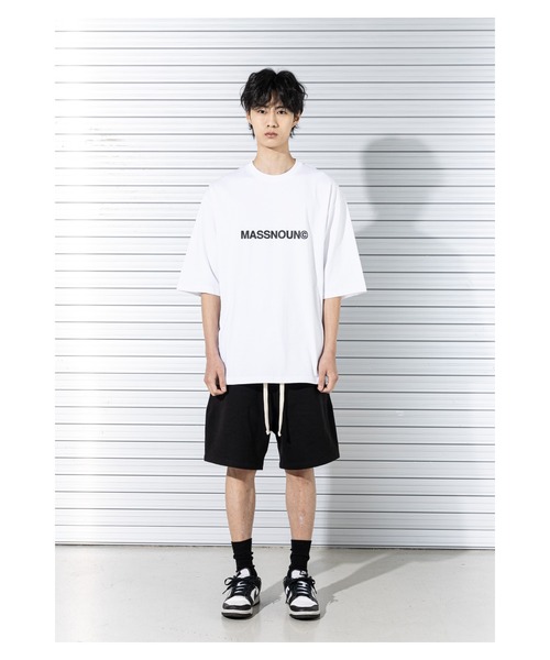MASSNOUN(マスノウン)の「A'GEM/9 × .kom『MASSNOUN/マスノウン』C LOGO OVERSIZED T-SHIRTS/ベーシックロゴ オーバーサイズ半袖Tシャツ(Tシャツ/カットソー・メンズ・ホワイト/ブラック/カーキ/ネイビー・L)」の19枚目の写真
