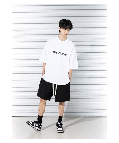 MASSNOUN(マスノウン)の「A'GEM/9 × .kom『MASSNOUN/マスノウン』C LOGO OVERSIZED T-SHIRTS/ベーシックロゴ オーバーサイズ半袖Tシャツ(Tシャツ/カットソー・メンズ・ホワイト/ブラック/カーキ/ネイビー・L)」の11枚目の写真