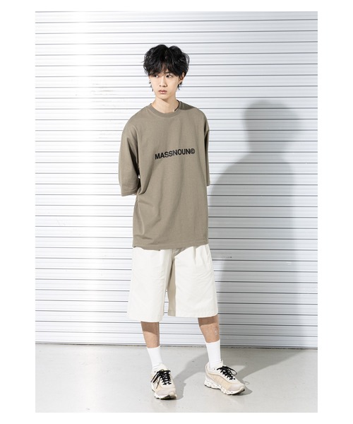 MASSNOUN(マスノウン)の「A'GEM/9 × .kom『MASSNOUN/マスノウン』C LOGO OVERSIZED T-SHIRTS/ベーシックロゴ オーバーサイズ半袖Tシャツ(Tシャツ/カットソー・メンズ・ホワイト/ブラック/カーキ/ネイビー・L)」の17枚目の写真