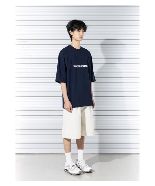 MASSNOUN(マスノウン)の「A'GEM/9 × .kom『MASSNOUN/マスノウン』C LOGO OVERSIZED T-SHIRTS/ベーシックロゴ オーバーサイズ半袖Tシャツ(Tシャツ/カットソー・メンズ・ホワイト/ブラック/カーキ/ネイビー・L)」の22枚目の写真