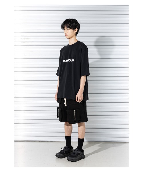 MASSNOUN(マスノウン)の「A'GEM/9 × .kom『MASSNOUN/マスノウン』C LOGO OVERSIZED T-SHIRTS/ベーシックロゴ オーバーサイズ半袖Tシャツ(Tシャツ/カットソー・メンズ・ホワイト/ブラック/カーキ/ネイビー・L)」の20枚目の写真