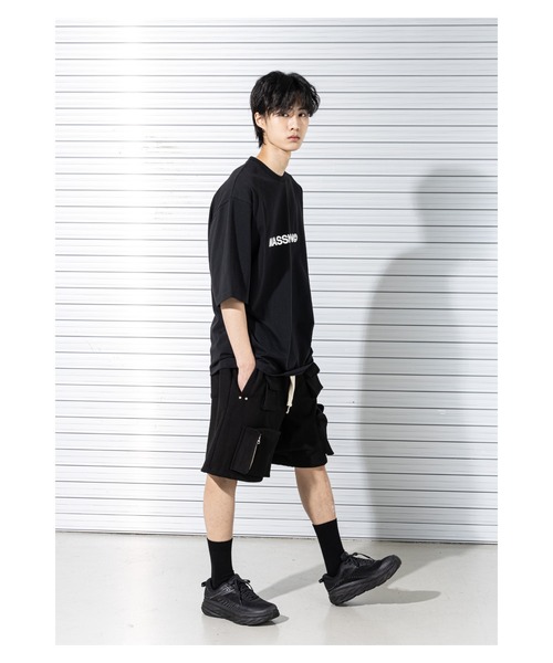 MASSNOUN(マスノウン)の「A'GEM/9 × .kom『MASSNOUN/マスノウン』C LOGO OVERSIZED T-SHIRTS/ベーシックロゴ オーバーサイズ半袖Tシャツ(Tシャツ/カットソー・メンズ・ホワイト/ブラック/カーキ/ネイビー・L)」の12枚目の写真