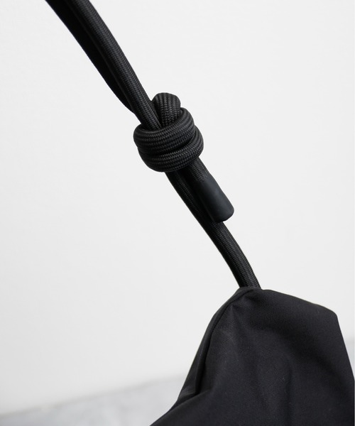 kaoyorinakami ショルダーバッグ ロープストラップ　ブラック ROPE shoulder BAG | kaoyorinakami