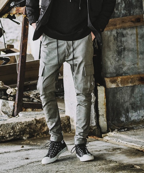 NO ID.（ノーアイディ）の「コーティングサルエルスキニーカーゴＰＴ（カーゴパンツ・メンズ・ブラック/ベージュ/カーキ・1/2/3）」の20枚目の写真