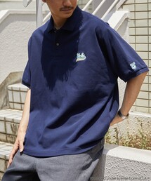 FREAK'S STORE | WEB限定 UCLA 別注 ビッグシルエット ワンポイント刺繍 ポロシャツ(ポロシャツ)