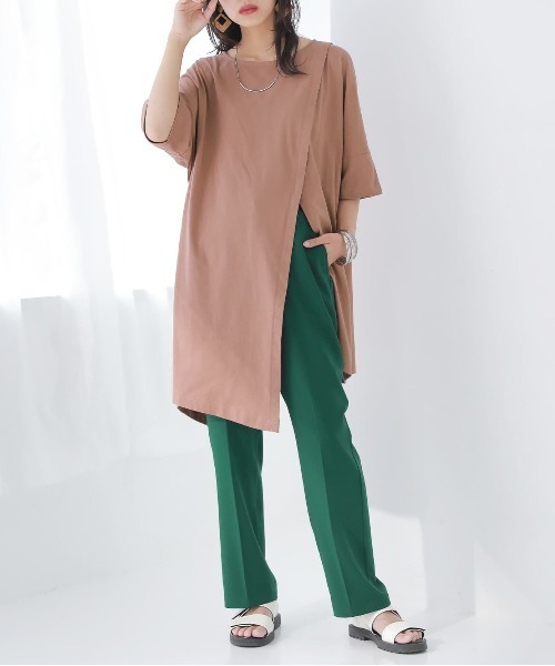 n'OrLABEL(ノアールレーベル)の「【廃盤】『アシメスリットチュニックカットソー』(Tシャツ/カットソー・レディース・ブラック/オフホワイト/ピンク/ミント・FREE)」の20枚目の写真