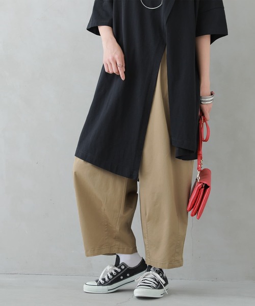 n'OrLABEL(ノアールレーベル)の「【廃盤】『アシメスリットチュニックカットソー』(Tシャツ/カットソー・レディース・ブラック/オフホワイト/ピンク/ミント・FREE)」の15枚目の写真